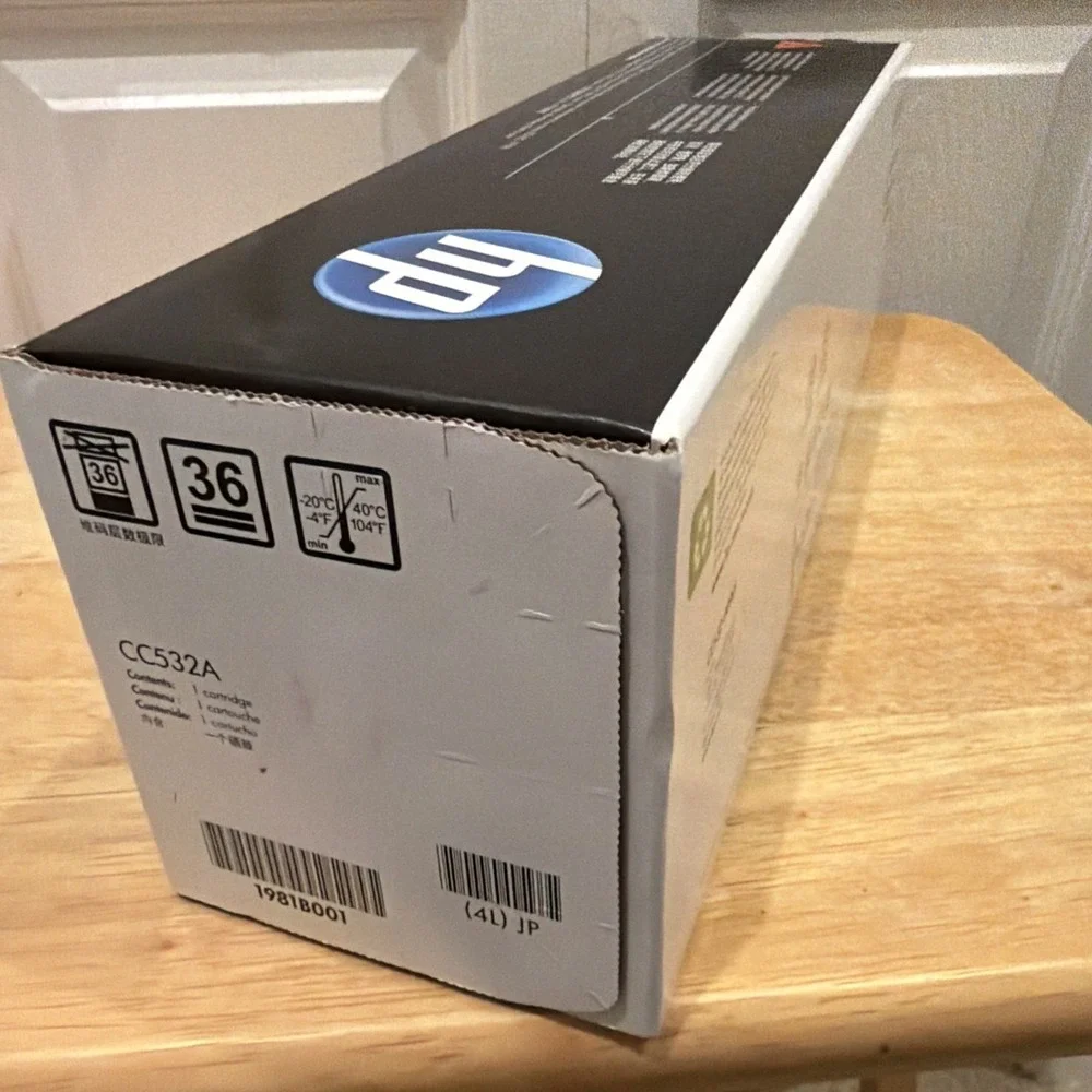 New Sealed, Genuine OEM HP LaserJet 304A CC532A Yellow Toner